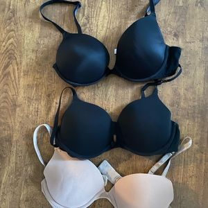 Set of 3 Victoria’s Secret Push Up Bras 36C